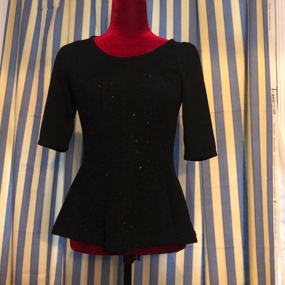 Blouse Deletta Black Size Small